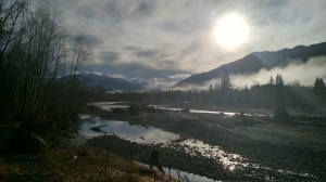 Hoh River in the sunshine